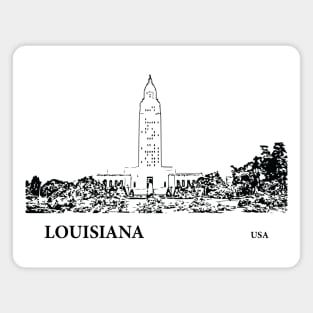 Louisiana State USA Magnet